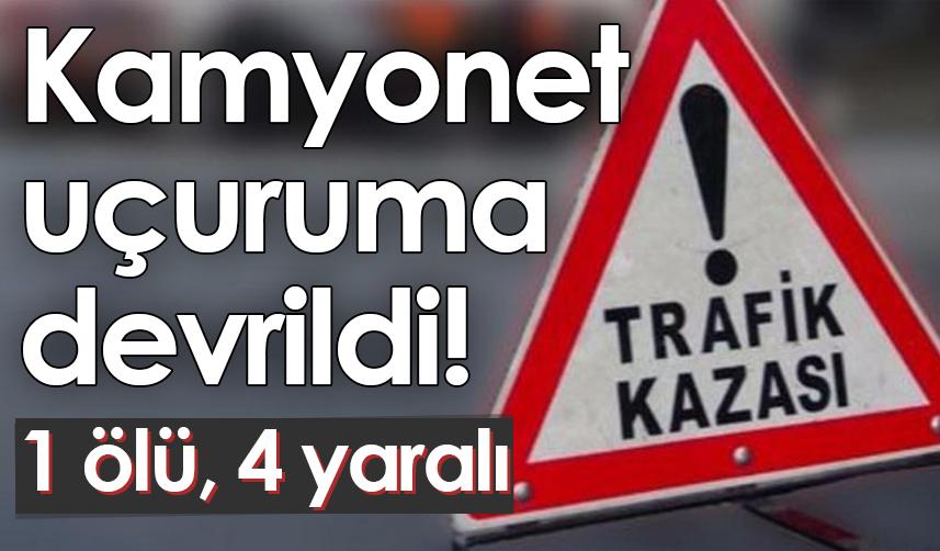 Giresun'da kamyonet uçuruma devrildi! 1 ölü, 4 yaralı