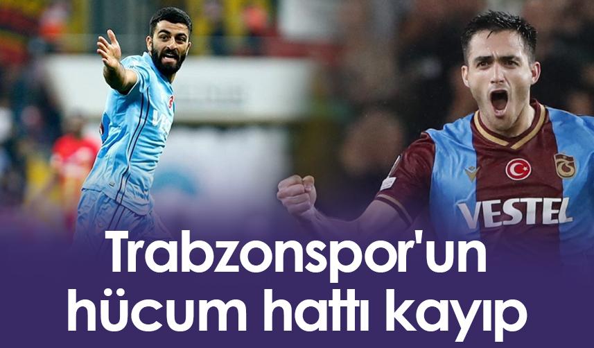 Trabzonspor'un hücum hattı kayıp