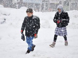 Rize'de eğitime kar engeli! 03 Aralık 2015