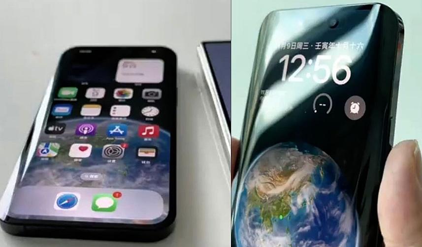 Kavisli ekrana sahip özel bir 'iPhone' üretildi