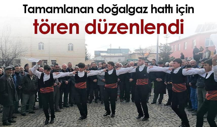 Bayburt'ta tamamlanan doğalgaz hattı için tören düzenlendi