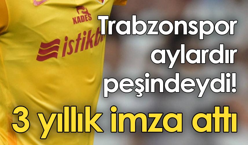 Trabzonspor aylardır peşindeydi! 3 yıllık imza attı