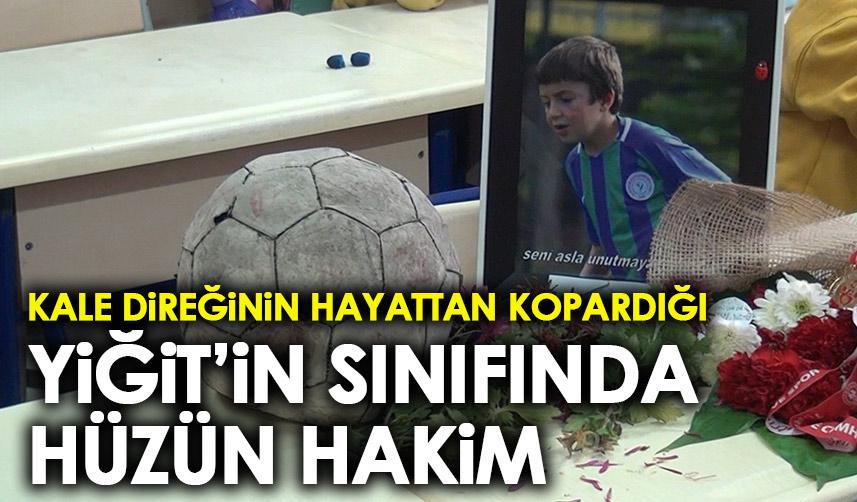 Rize'de kale direğinin hayattan kopardığı Yiğit'in sınfında hüzün hakim