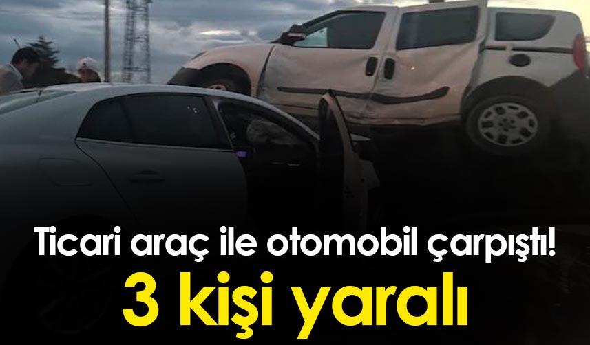 Ordu'da ticari araç ile otomobil çarpıştı! 3 yaralı