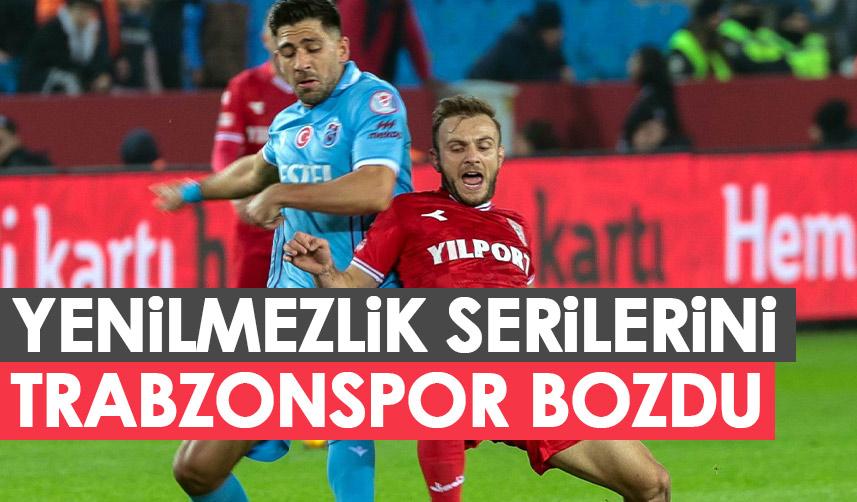 Trabzonspor serilerini bozdu! 10 maçtır kaybetmiyorlardı