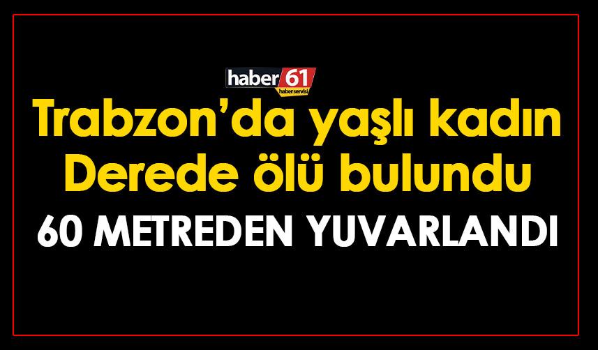 Trabzon’da Fındık bahçesinde temizlik yaparken yuvarlandı! Derede ölü bulundu