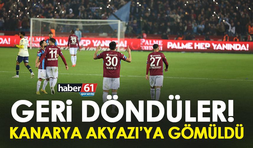 Trabzonspor’dan muhteşem galibiyet! Fırtına lige geri döndü