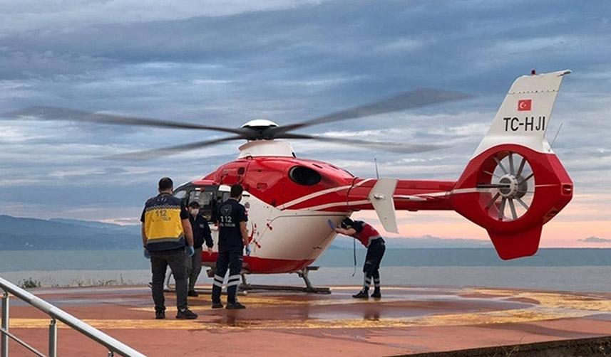 Trabzon'da ambulans helikopterin 2022 bilançosu