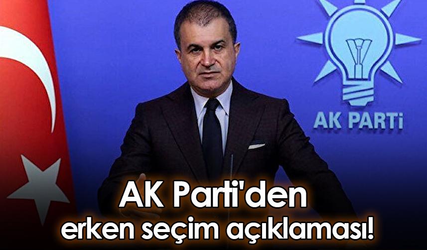 AK Parti'den erken seçim açıklaması!