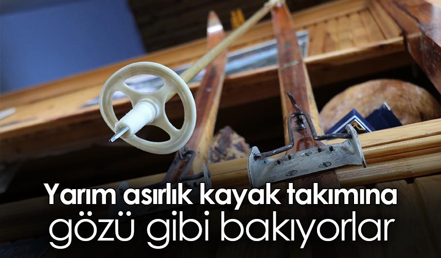 Gümüşhane'de yarım asırlık kayak takımına gözü gibi bakıyorlar