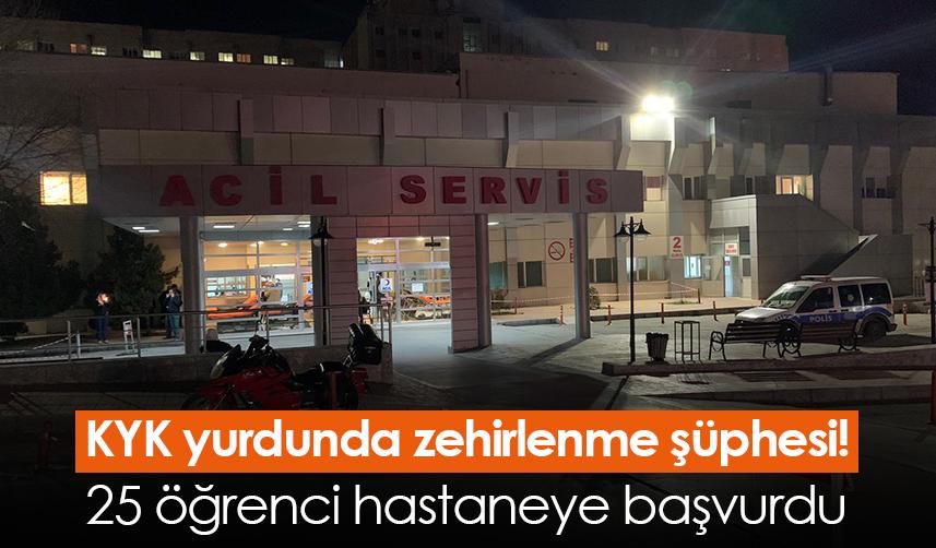 Samsun'da KYK yurdunda zehirlenme şüphesi! 25 öğrenci hastaneye başvurdu