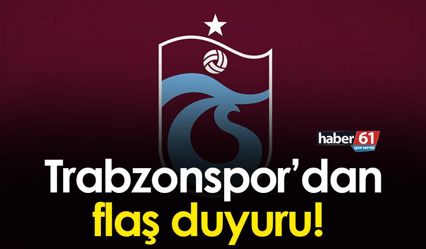 Trabzonspor’dan flaş duyuru! Son tarih 5 Mart