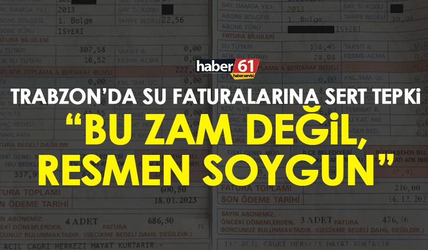 Trabzon'da su faturalarına CHP'li Ahmet Kaya'dan sert tepki : Bu zam değil resmen soygun