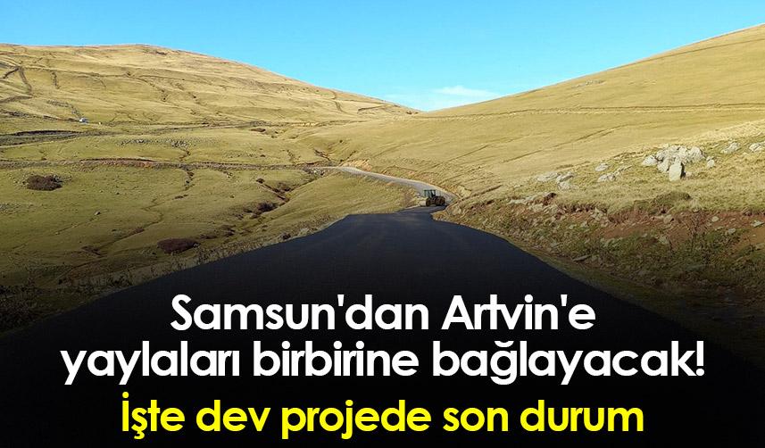 Samsun'dan Artvin'e yaylaları birbirine bağlayacak! İşte dev projede son durum