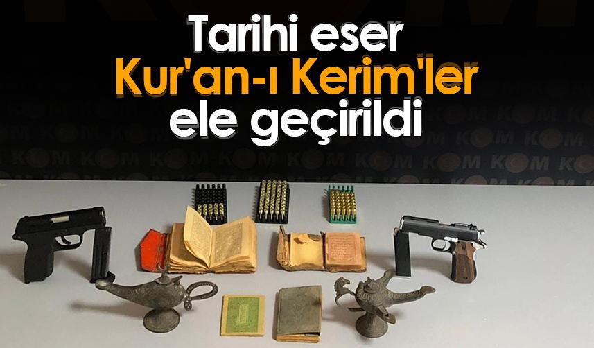 Samsun'da operasyon! Tarihi eser Kur'an-ı Kerim'ler ele geçirildi