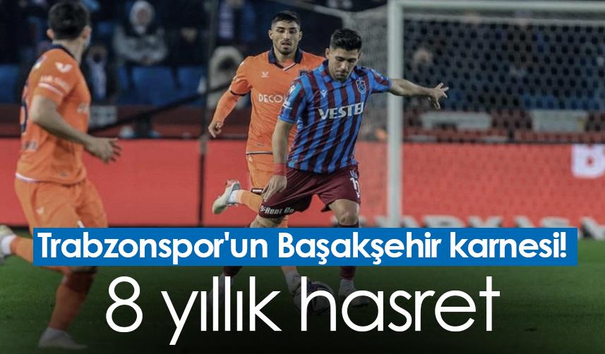 Trabzonspor'un Başakşehir karnesi! 8 yıllık hasret