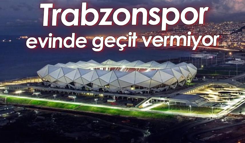 Trabzonspor evinde geçit vermiyor