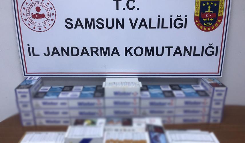 Samsun'da 10 bin 400 adet makaron ele geçirildi