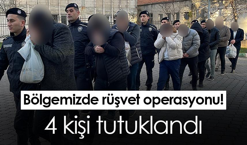 Samsun'da rüşvet operasyonu! 4 kişi tutuklandı