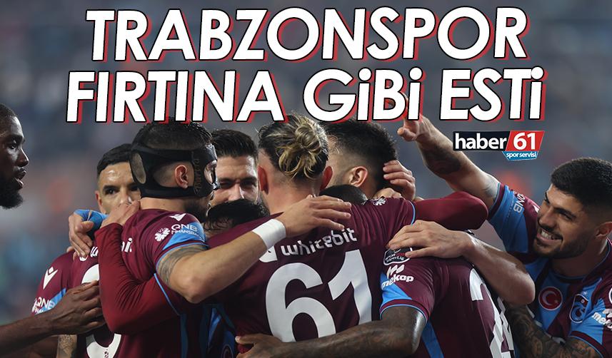 Trabzonspor fırtına gibi esti! Rakiplerine gözdağı