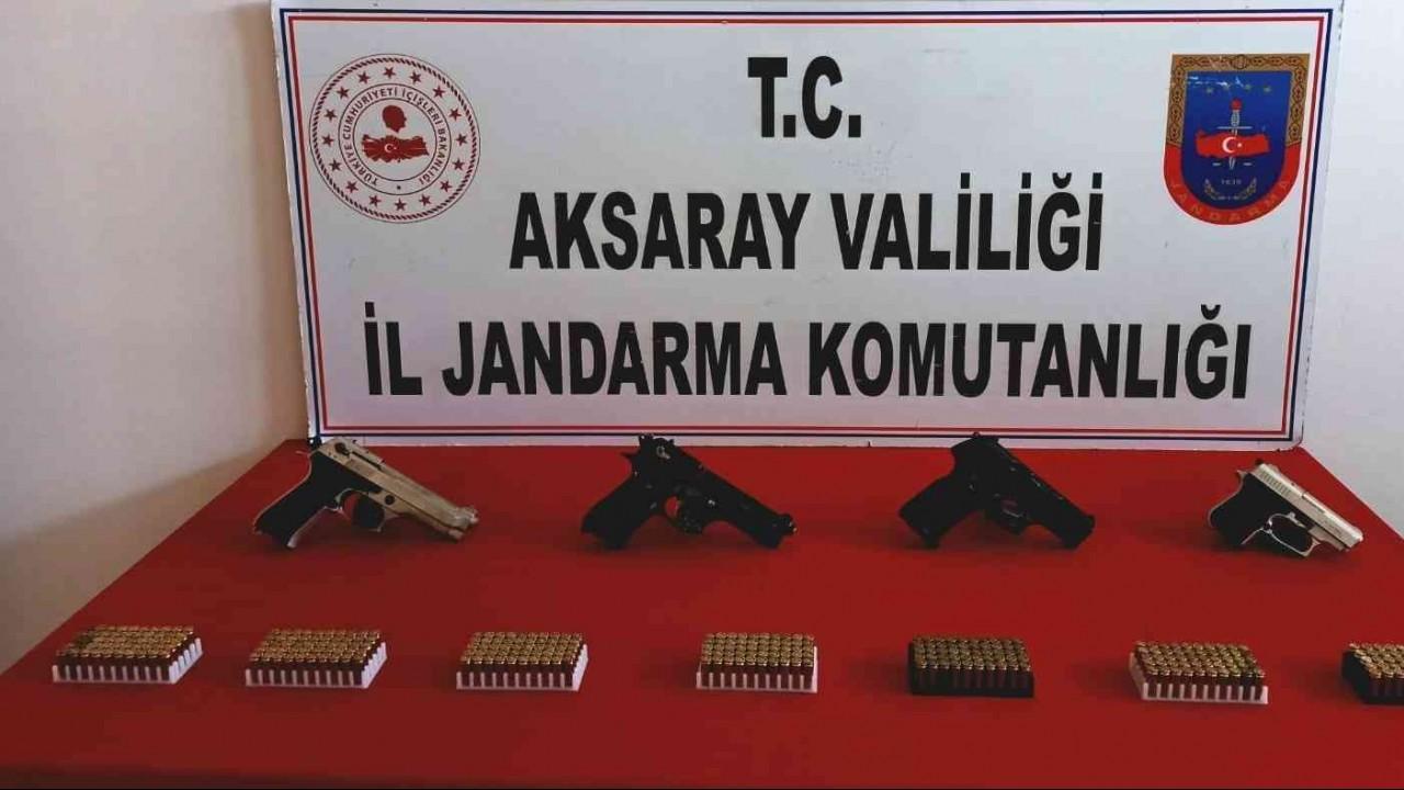 Aksaray’da jandarmadan silah operasyonu: 4 gözaltı