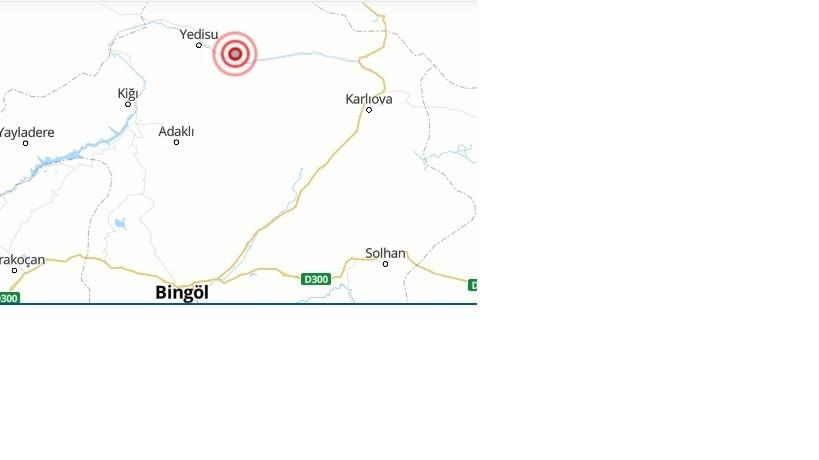 Bingöl’de 3.1 büyüklüğünde deprem