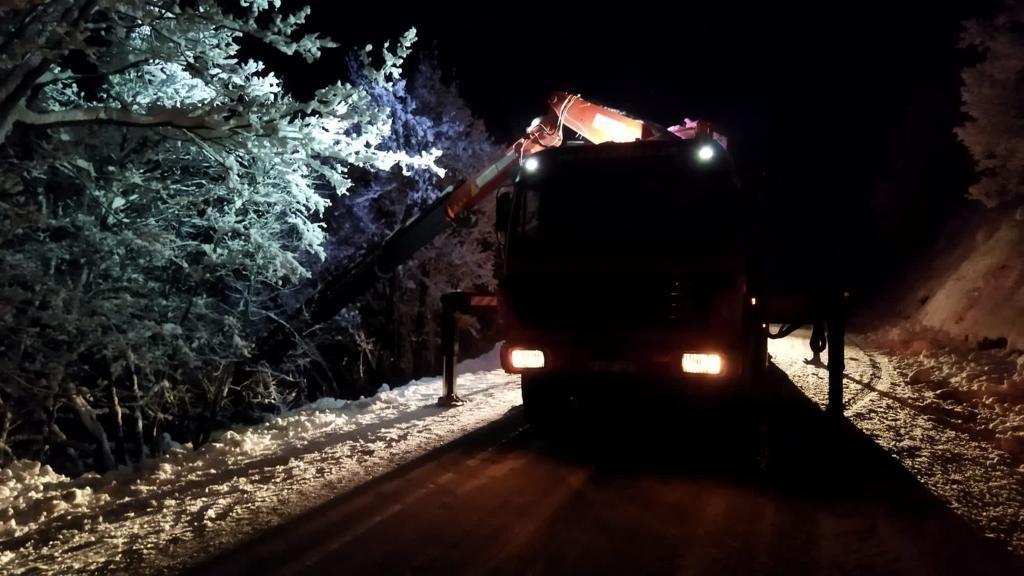 Tunceli’de otomobil şarampole uçtu. 29 Ocak 2023