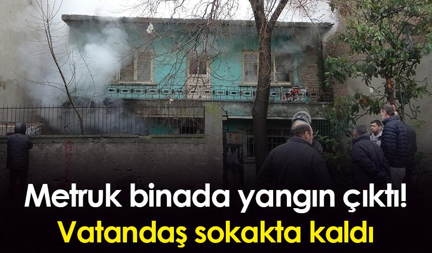 Samsun'da metruk binada yangın çıktı! Vatandaş sokakta kaldı