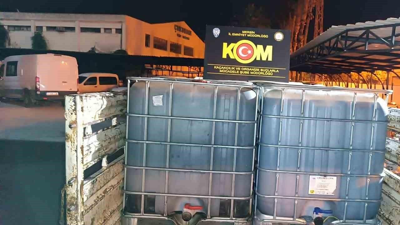 Mersin’de 5 bin 450 litre kaçak akaryakıt ele geçirildi