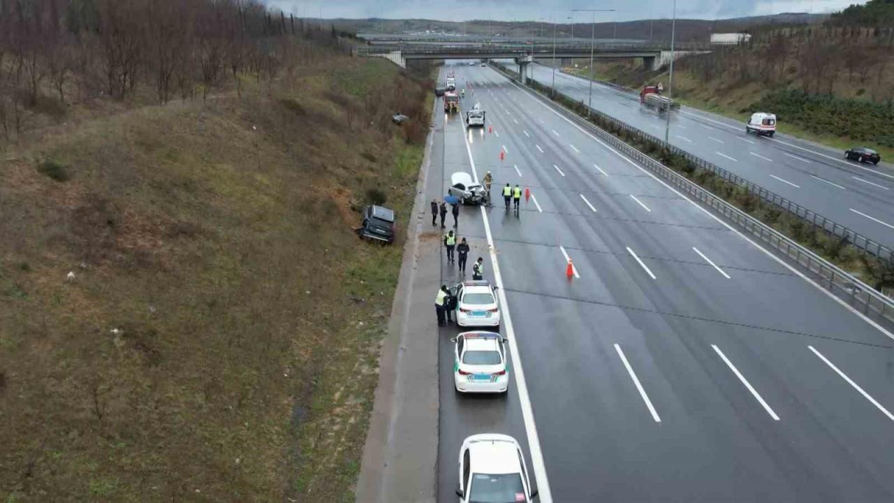 Kuzey Marmara Otoyolunda peş peşe kaza