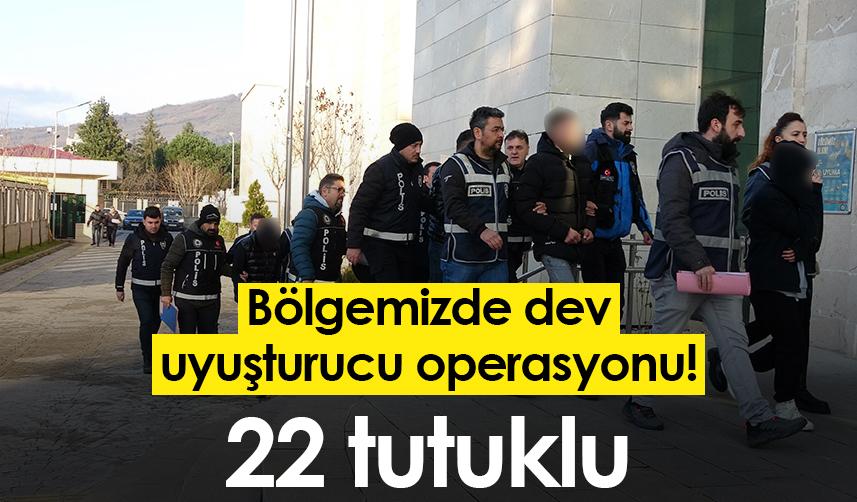 Ordu'da uyuşturucuya yönelik operasyon! 22 tutuklu