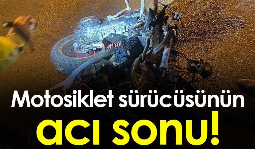 Ordu'da motosiklet kazası! 1 Ölü