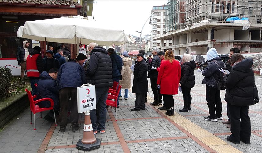 Rize'de deprem bölgeleri için kan seferberliği