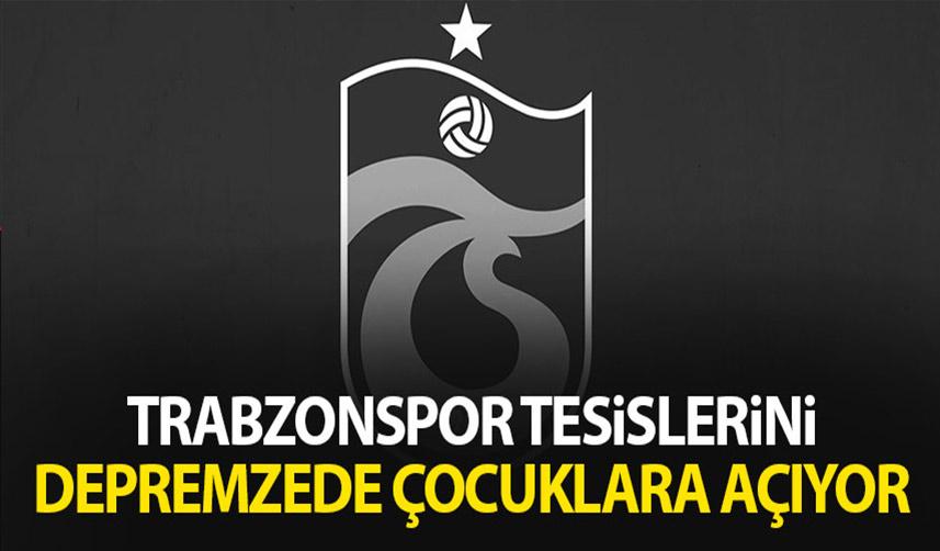 Trabzonspor tesislerini depremzede çocuklara açtı