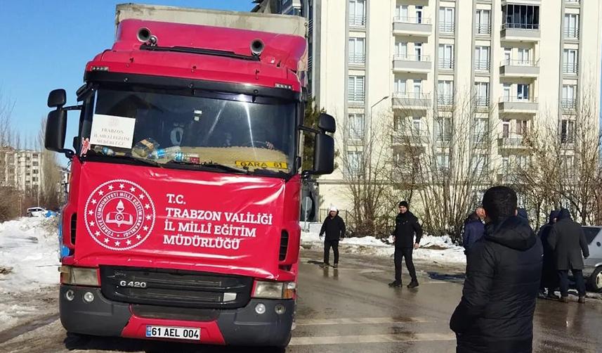 Trabzon'dan Yardım tırları Malatya'ya ulaştı