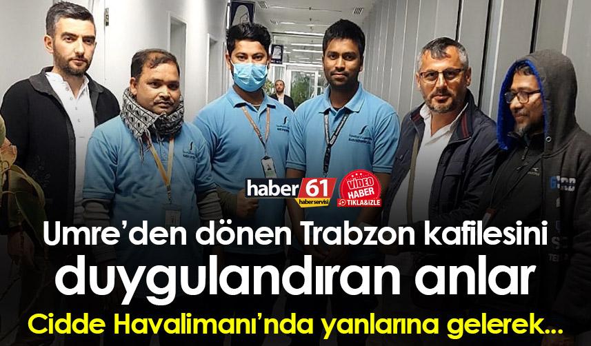 Umre’den dönen Trabzon kafilesini durdurup depremzedelere yardım yolladılar