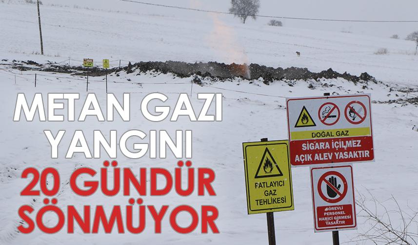 Samsun'da metan gazı yangını 20 gündür sönmüyor