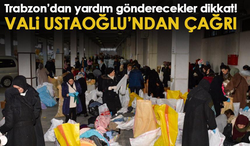 Trabzon’dan yardım gönderecekler dikkat! İşte öncelik verilmesi istenen malzemeler