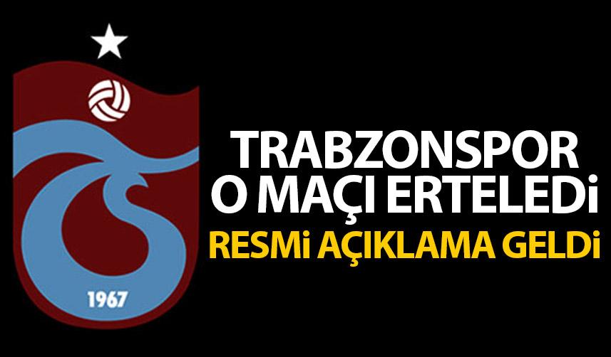 Trabzonspor'dan erteleme açıklaması! Basel maçından sonra planlanıyordu