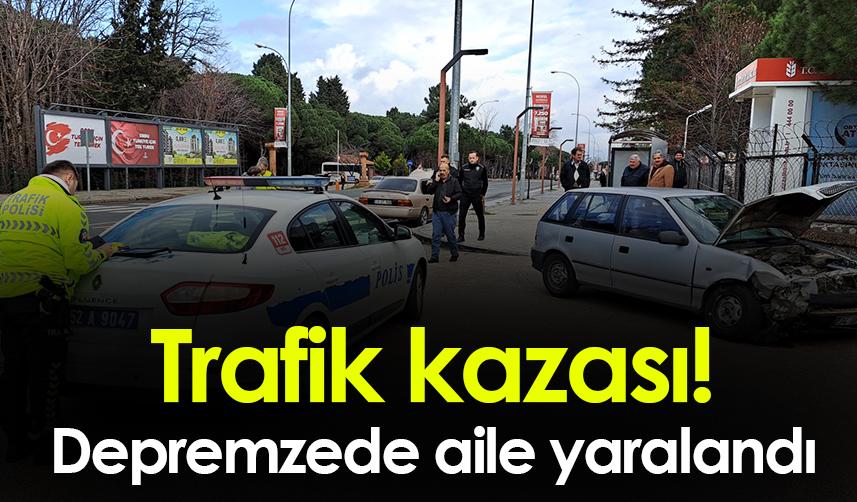 Ordu'da kaza! Depremzede aile yaralandı