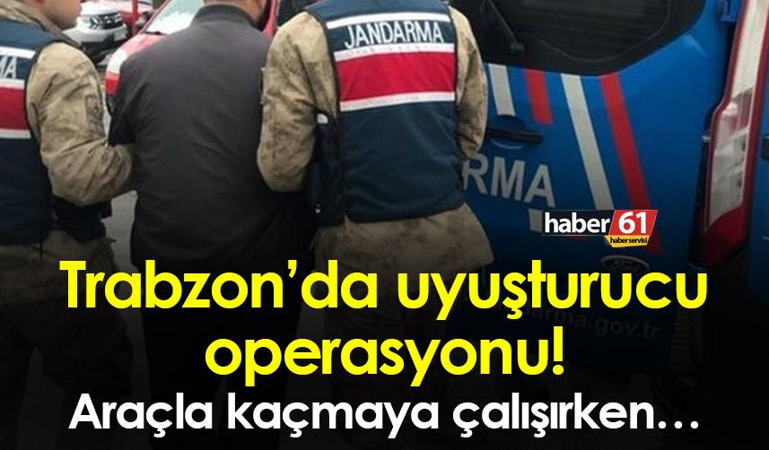 Trabzon’da uyuşturucu operasyonu! Araçla kaçmaya çalışırken…