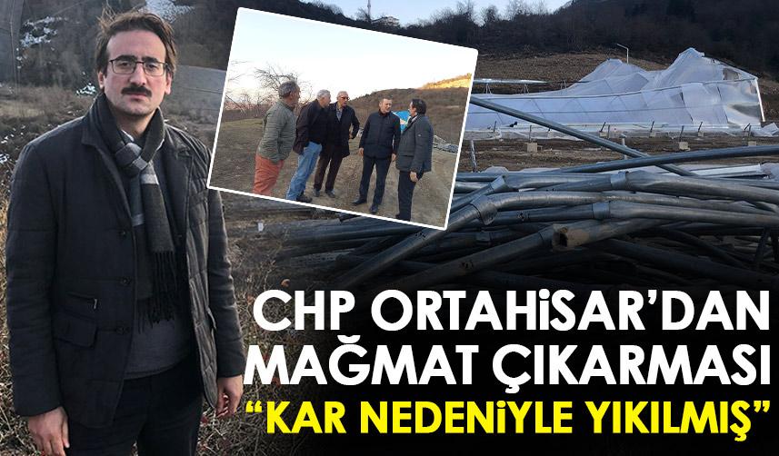 CHP Ortahisar’dan Mağmat’ta inceleme “Kar nedeniyle yıkılmış”