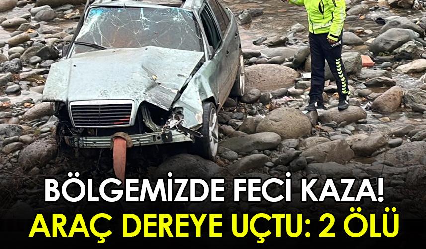 Rize'de feci kaza! Araç dereye uçtu : 2 ölü