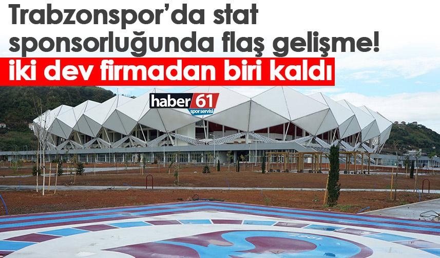 Trabzonspor’da stat sponsorluğunda flaş gelişme! İki dev firmadan biri kaldı