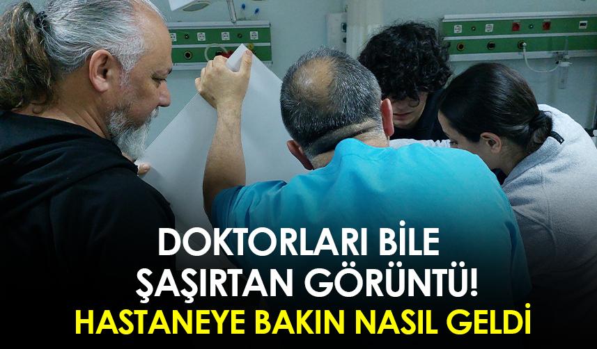 Samsun'da lise öğrencisi dolap kapağı ile hastaneye kaldırıldı