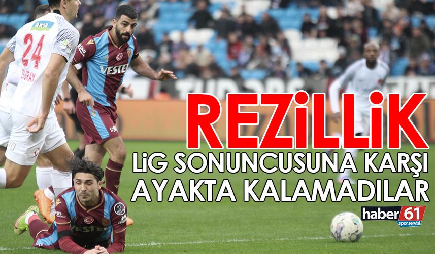 Trabzonspor varlık gösteremedi! Lig sonuncusuna mağlup oldu