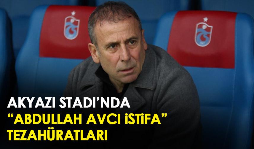 Trabzonspor'un mağlubiyeti sonrası "Abdullah Avcı istifa" tezahüratları