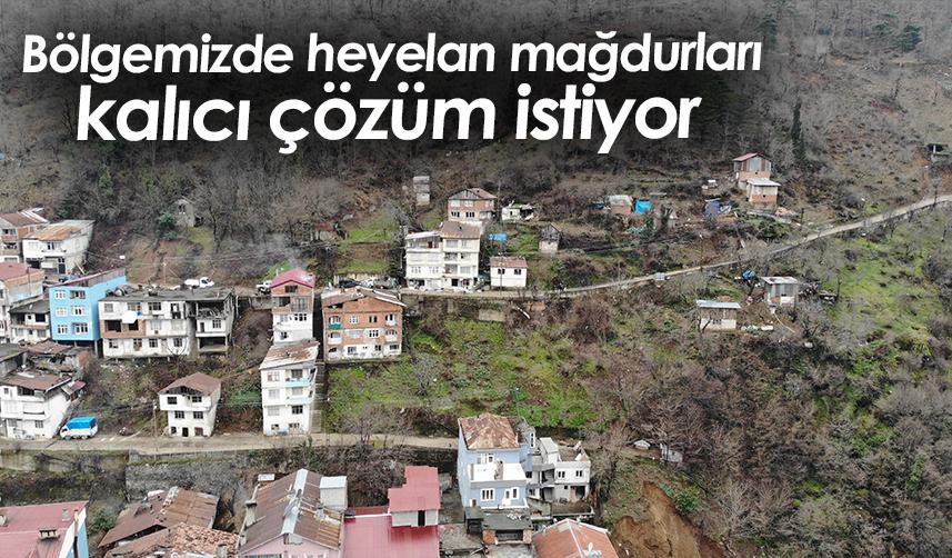 Artvin'de heyelan mağdurları kalıcı çözüm istiyor