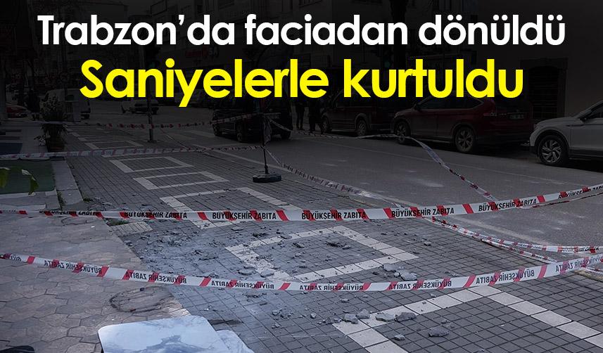 Trabzon'da kuvvetli fırtına olumsuz etkiledi! Faciadan dönüldü