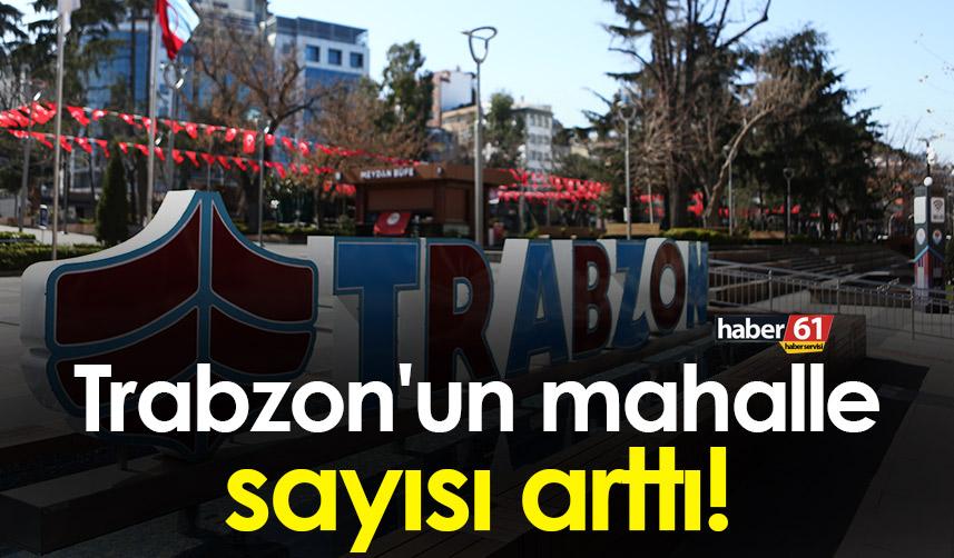 Trabzon'un mahalle sayısı arttı